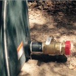 Water tank fire connection